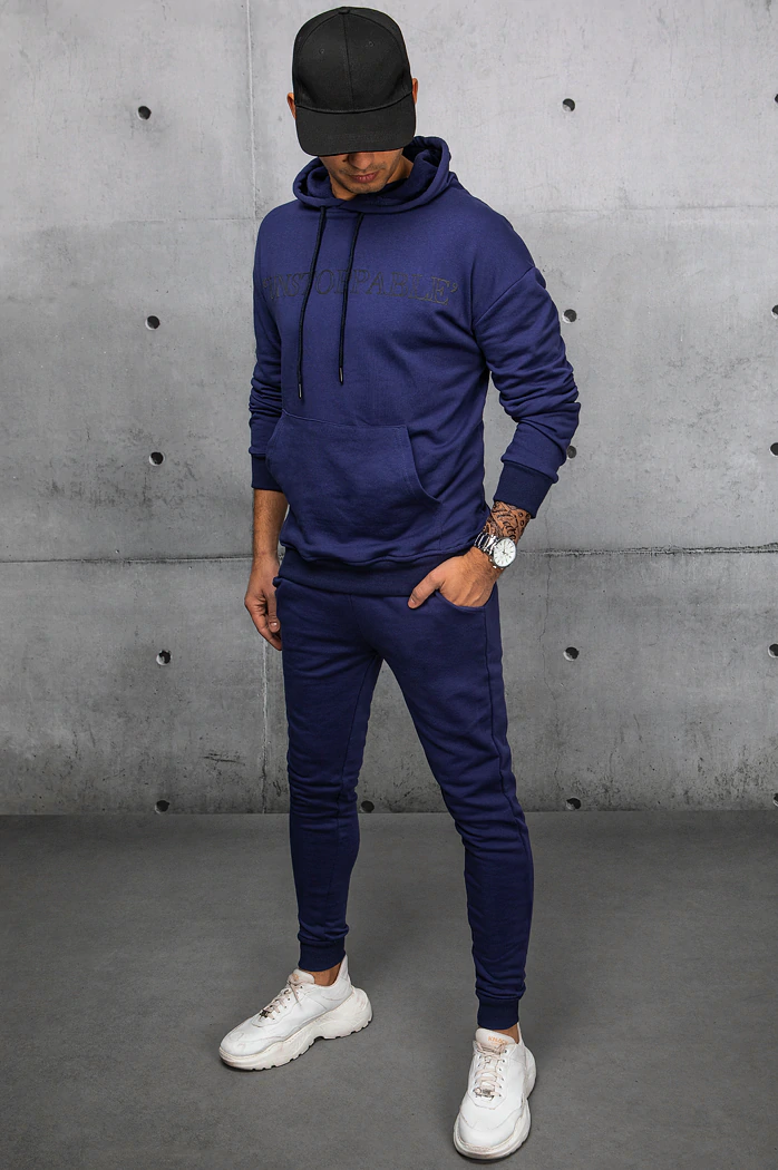 Moške komplet trenirke Barva Mornarica DSTREET AX0679