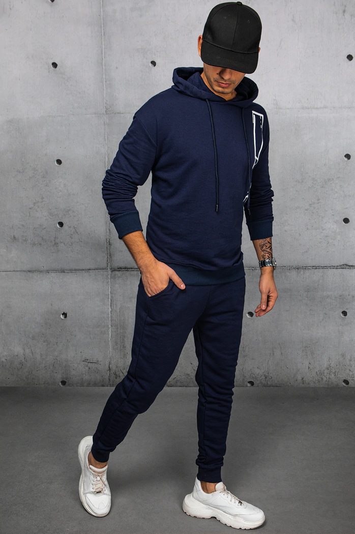 Moške komplet trenirke Barva Mornarica DSTREET AX0682