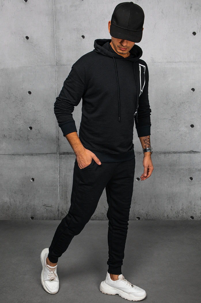 Moške komplet trenirke Barva Črna DSTREET AX0683