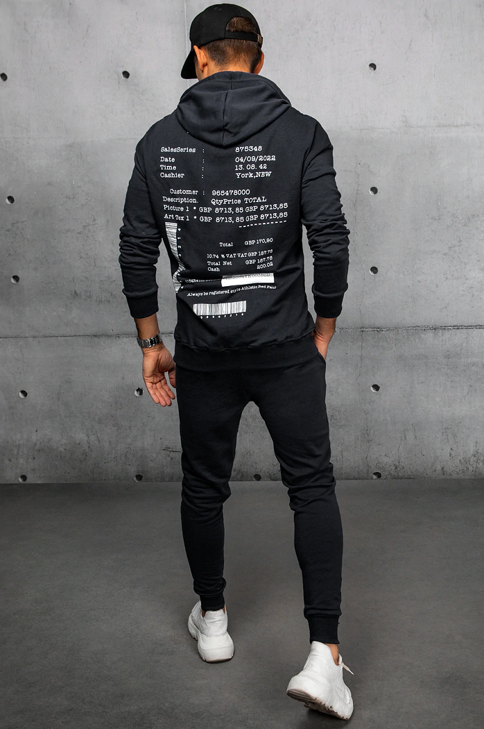 Moške komplet trenirke Barva Črna DSTREET AX0685