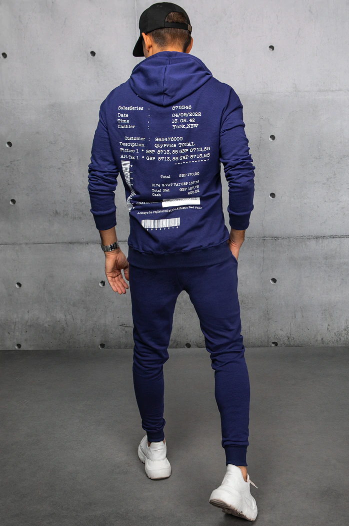 Moške komplet trenirke Barva Mornarica DSTREET AX0687