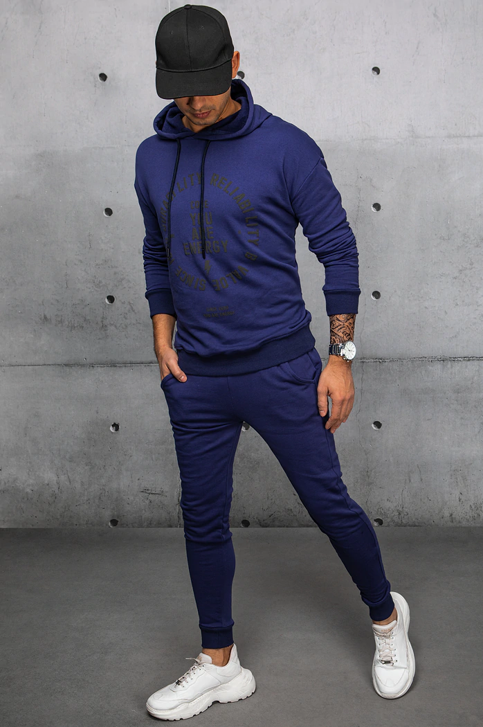 Moške komplet trenirke Barva Mornarica DSTREET AX0691