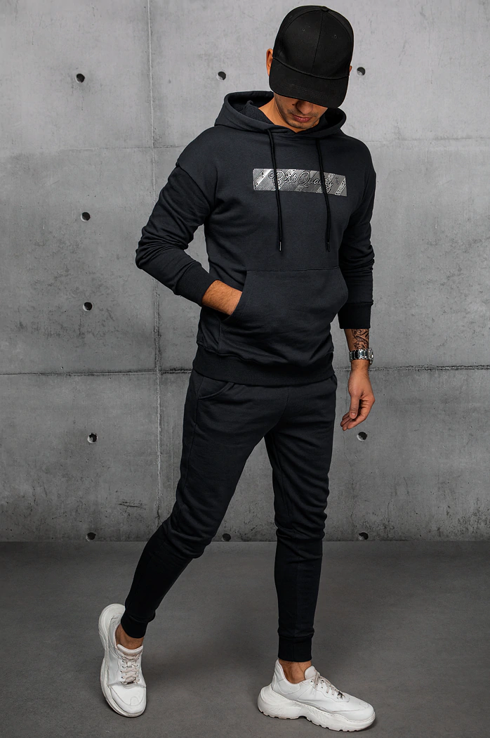 Moške komplet trenirke Barva Črna DSTREET AX0694