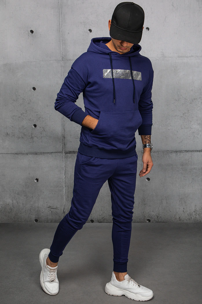 Moške komplet trenirke Barva Mornarica DSTREET AX0695