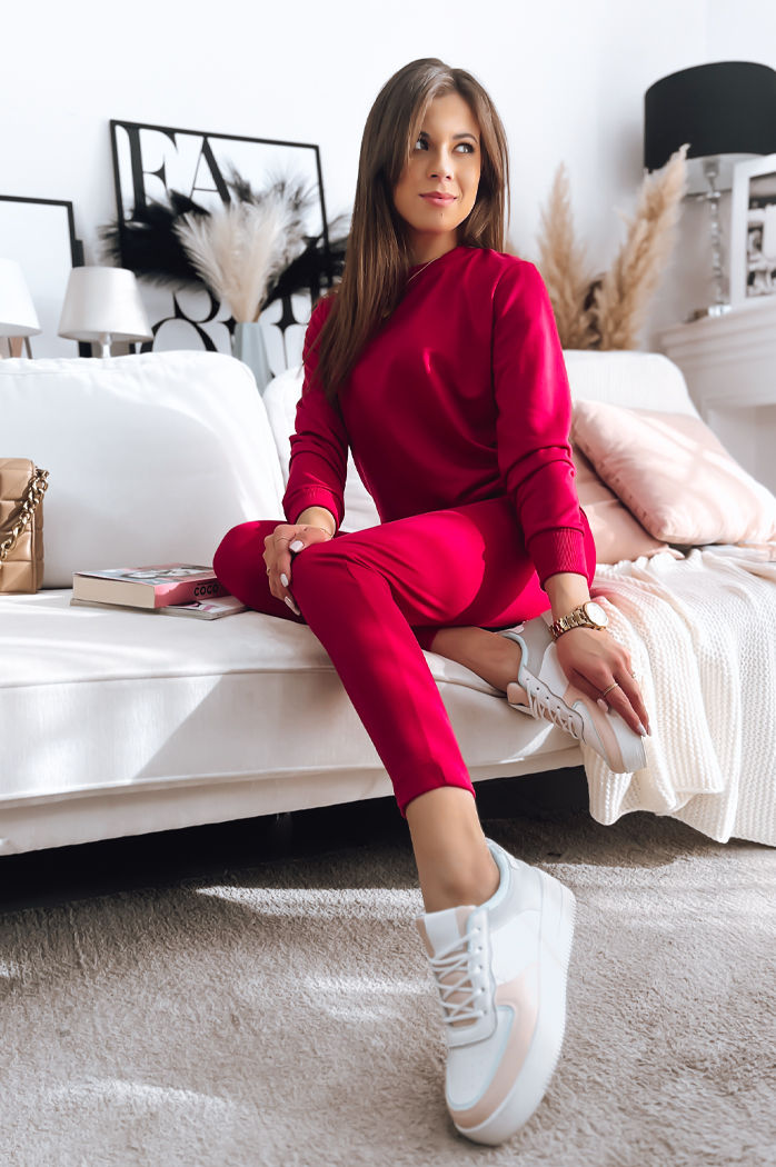 Ženski komplet trenirke MILIAN Barva Fuksija DSTREET AY0823