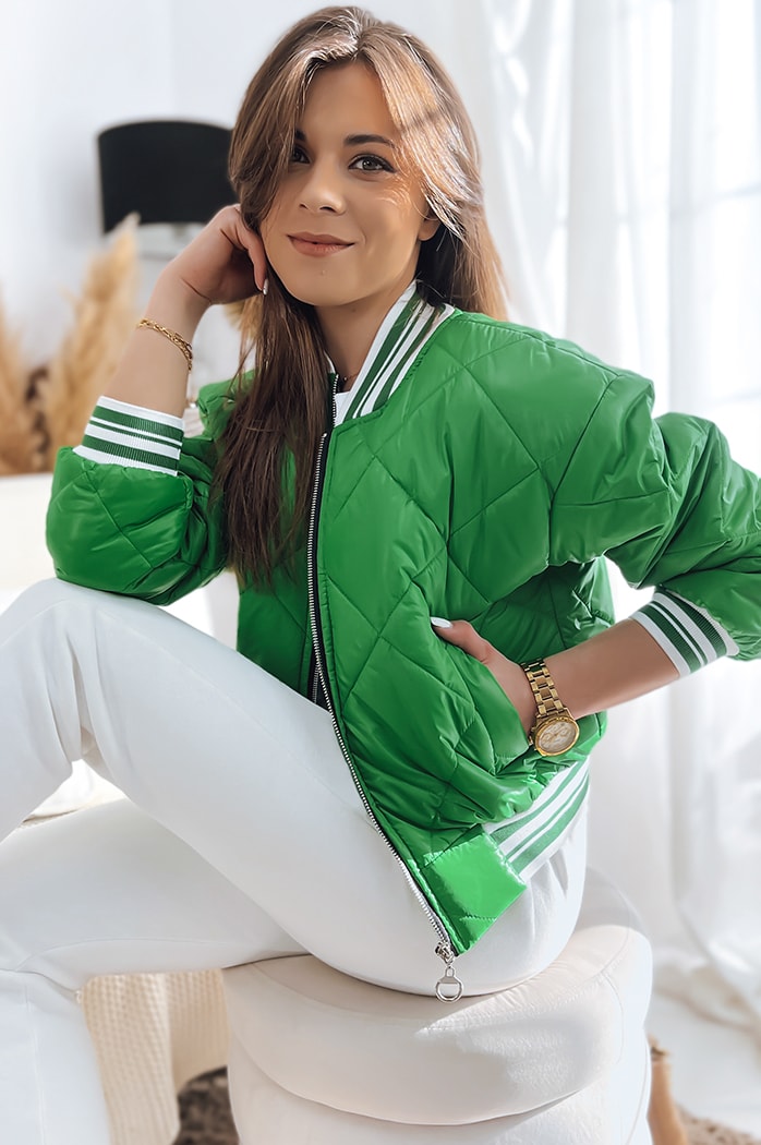 Ženska bomber jakna BOMBER Barva Zelena DSTREET TY3430