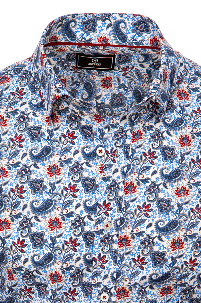 Moška vzorčasta srajca Barva Bela DSTREET DX2429