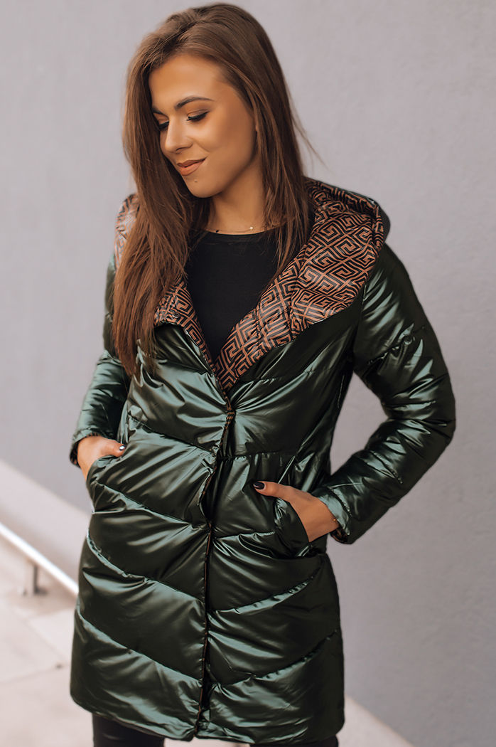 Ženska prehodna jakna DELSY LONG Barva Zelena DSTREET TY3480