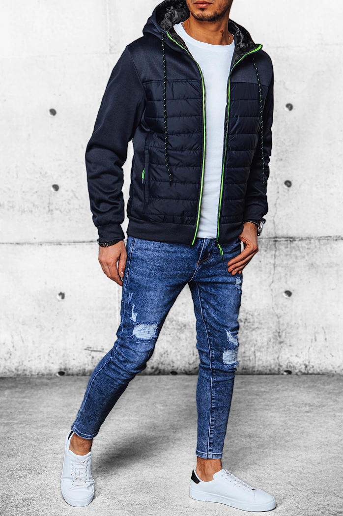 Moška prehodna jakna temno-modra Dstreet TX4392