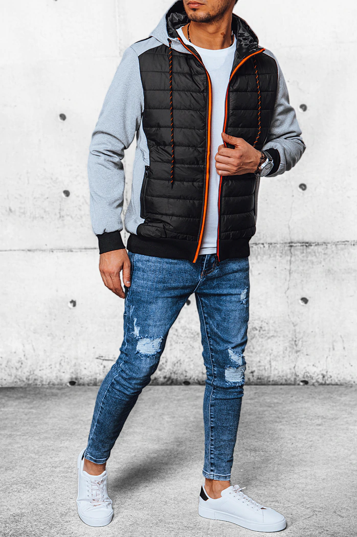 Moška prehodna jakna svetlo-siva Dstreet TX4393