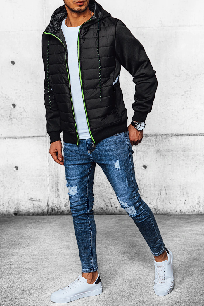 Moška prehodna jakna črna Dstreet TX4394