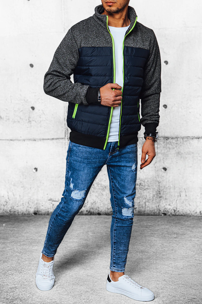 Moška prehodna jakna temno-modra Dstreet TX4396