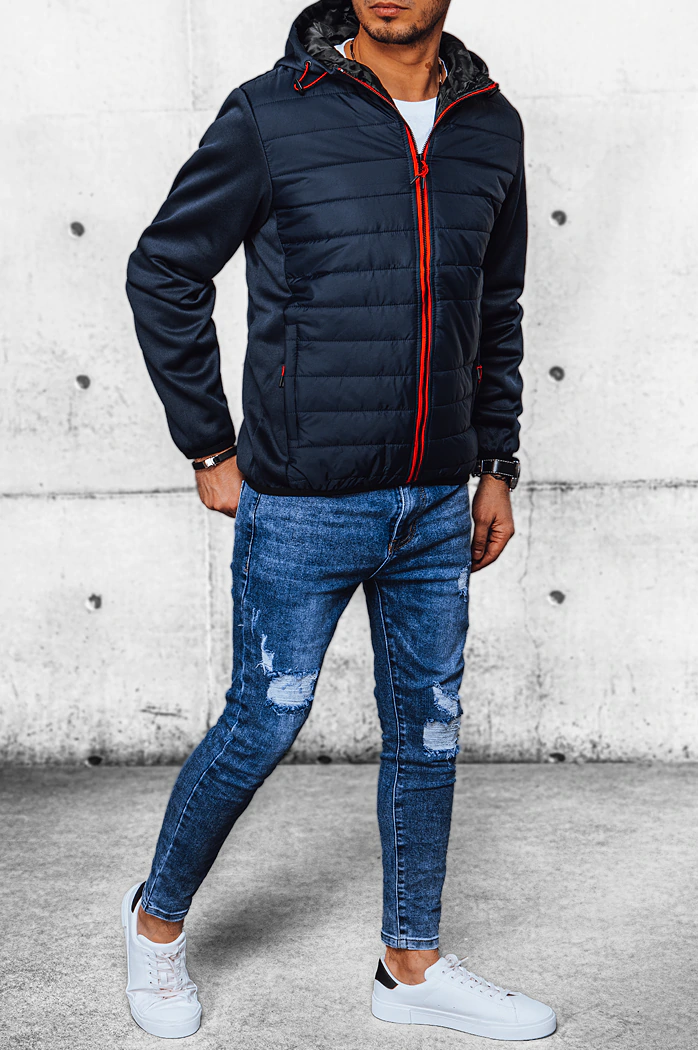 Moška prehodna jakna temno-modra Dstreet TX4401