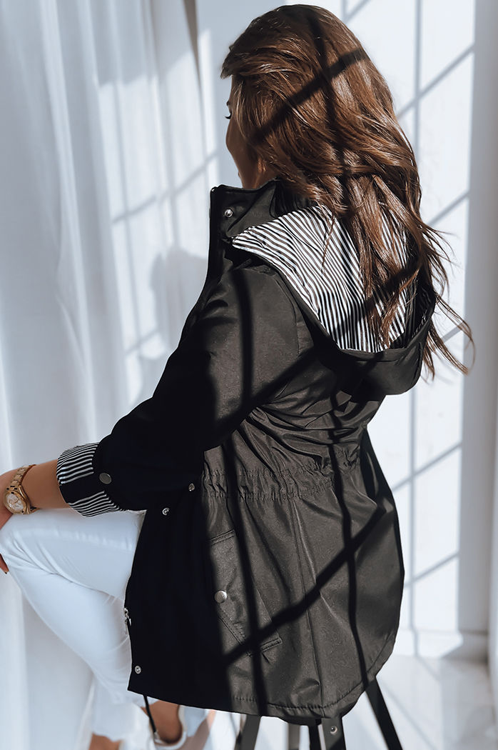 Ženska parka jakna COSMOPOLITAN Barva Črna DSTREET TY3543