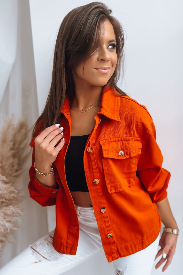 Ženska srajčna jakna SILLY LILLY Barva Oranžna DSTREET TY3605