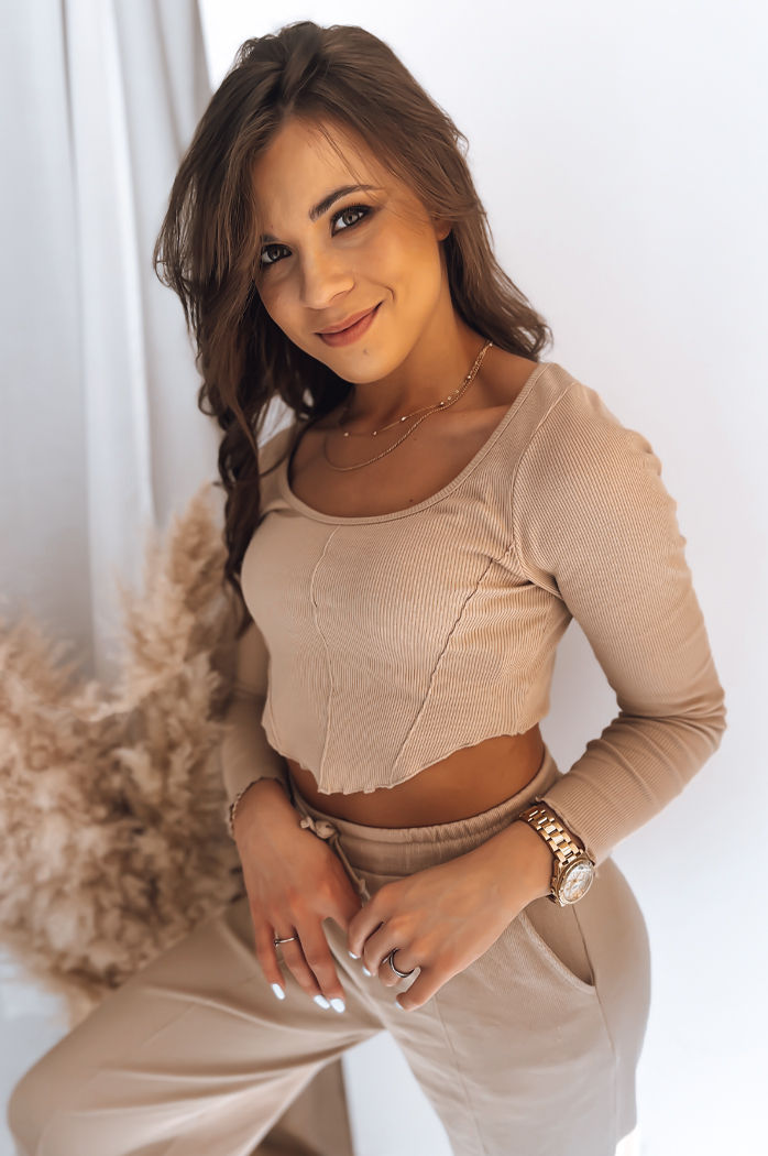 Ženski komplet EMILIO Barva Svetlo bežova DSTREET AY0857