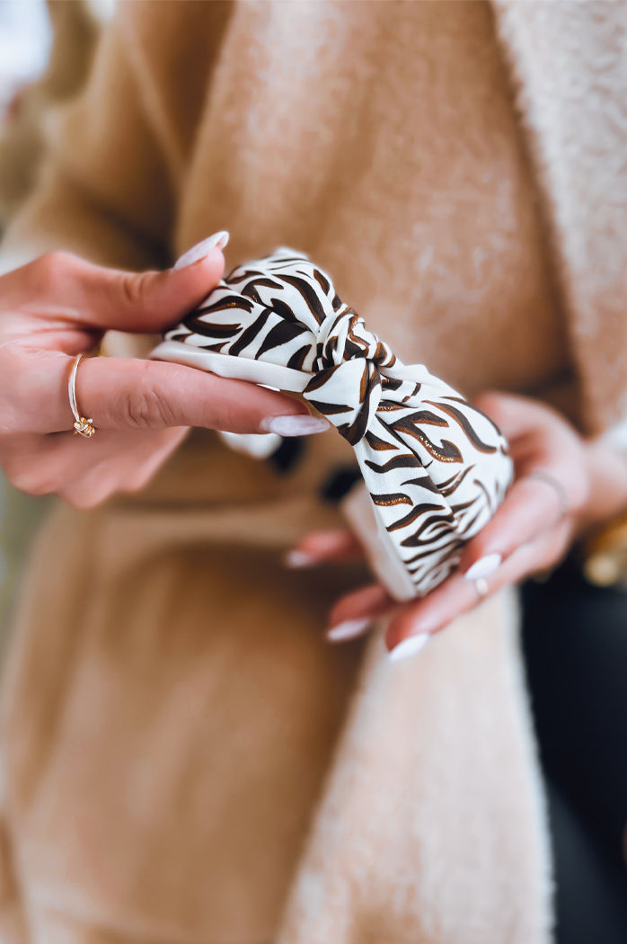 Ženski trak za lase WILD Barva Svetlo bežova DSTREET HY0031