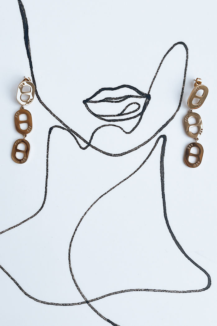 Ženske uhane NORONHA Barva zlati DSTREET JY0006