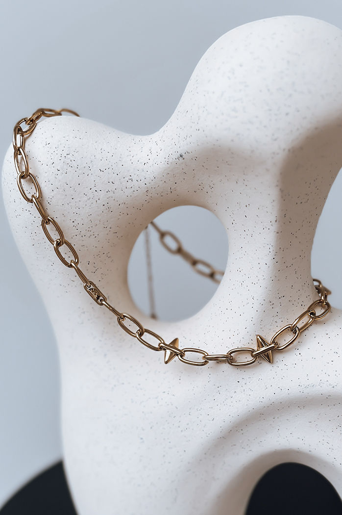 Ženska ogrlica SPIKE Barva zlati DSTREET IY0090