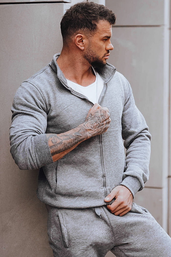 Moške komplet trenirke Barva Antracitna DSTREET AX0734