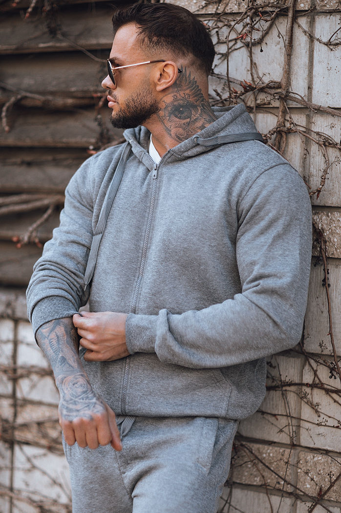 Moške komplet trenirke Barva Temno siva DSTREET AX0735