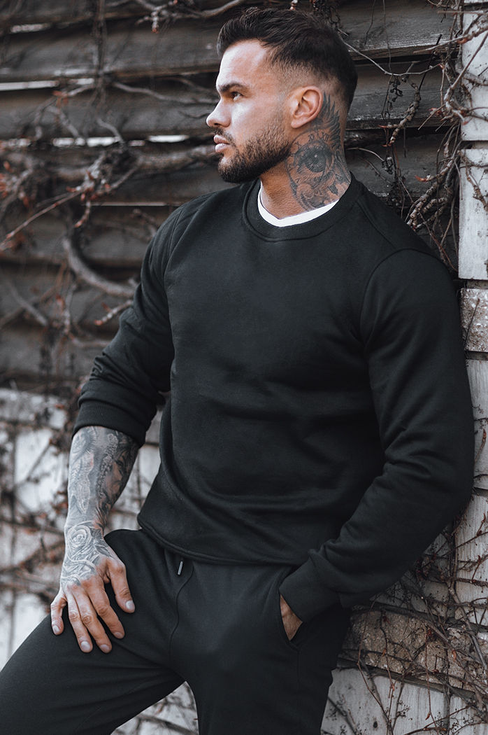 Moške komplet trenirke Barva Črna DSTREET AX0737