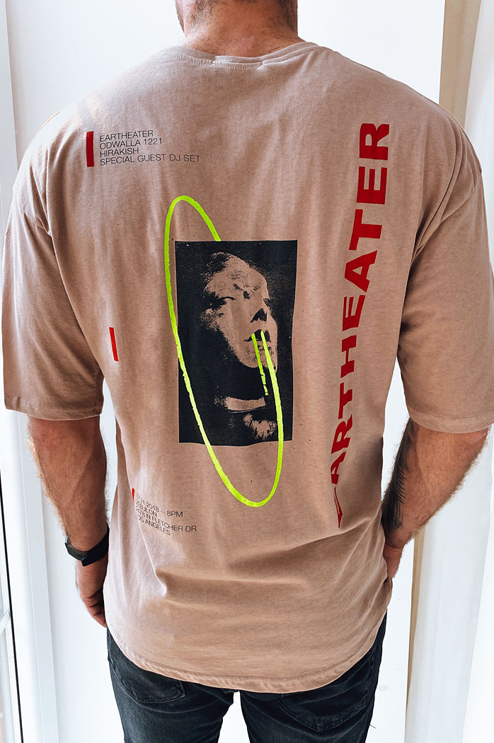 Moška majica s potiskom Barva Cappuccino DSTREET RX5303