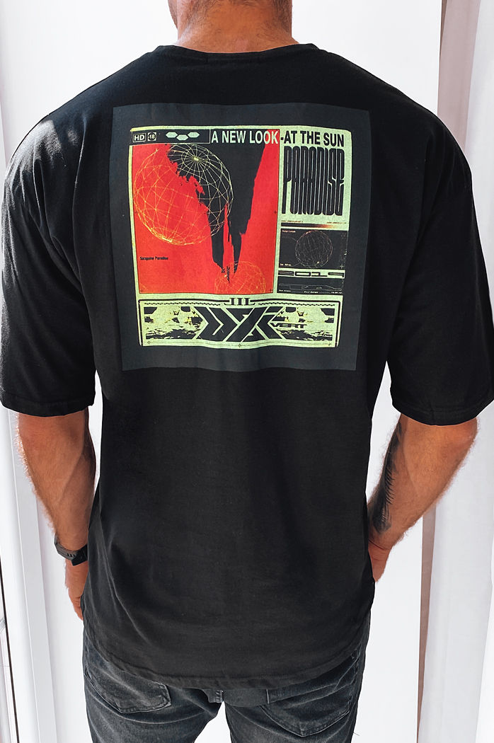 Moška majica s potiskom Barva Črna DSTREET RX5304
