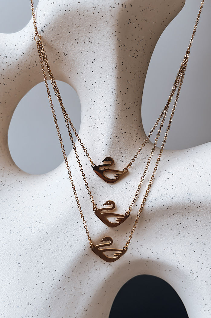 Ženska ogrlica SWAN Barva zlati DSTREET IY0095