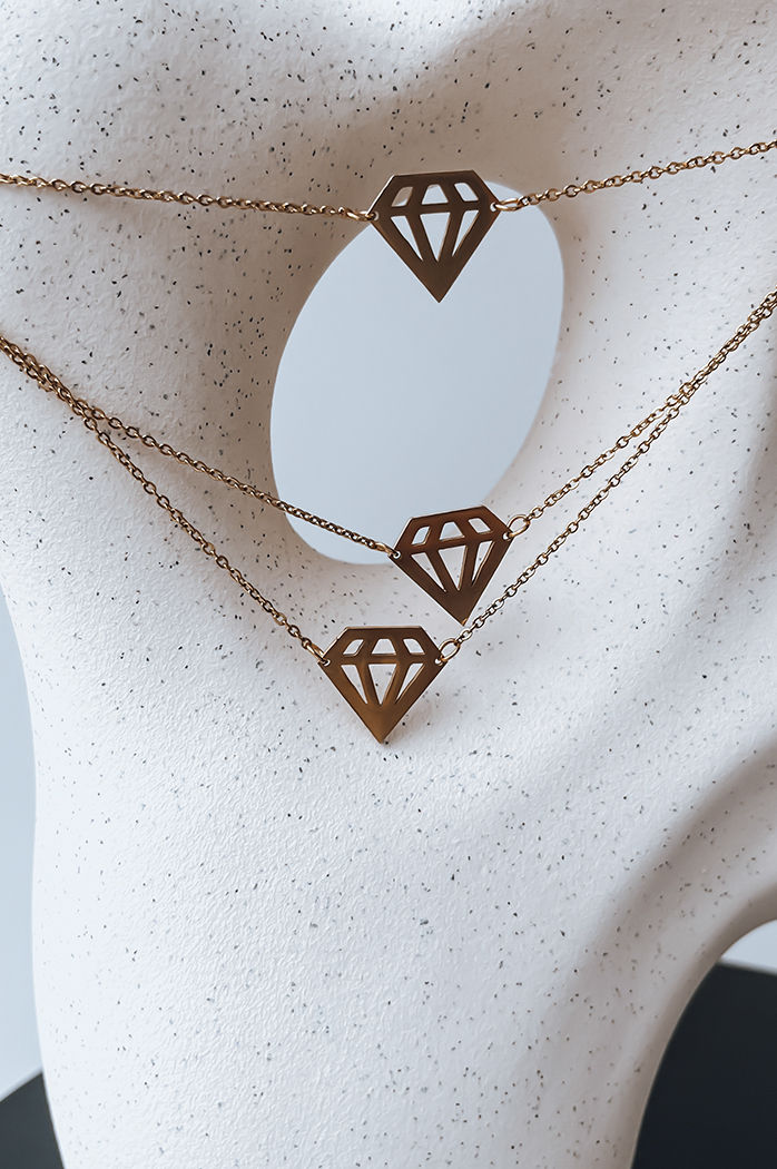 Ženska ogrlica ADAMANT Barva zlati DSTREET IY0097