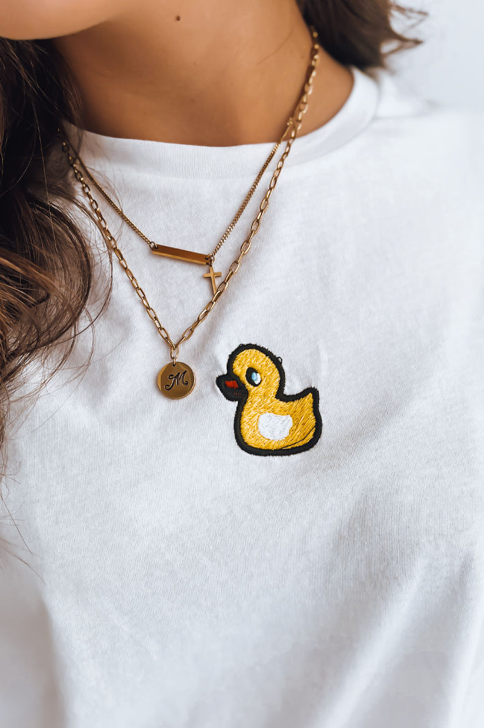 Ženska majica s potiskom MIA ROSE Barva Ecru DSTREET RY2254