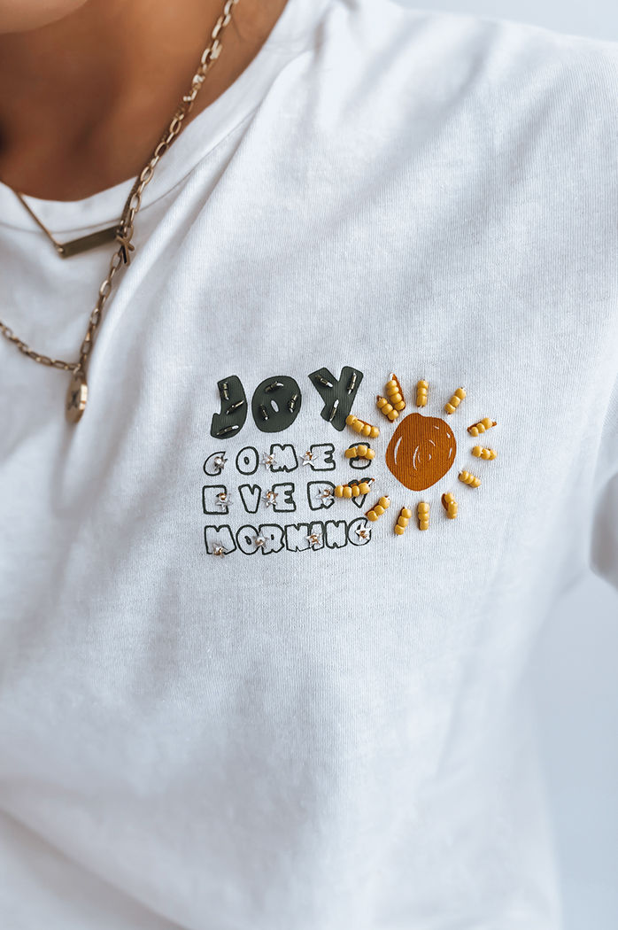 Ženska majica basic EVERY MORNING Barva Ecru DSTREET RY2274