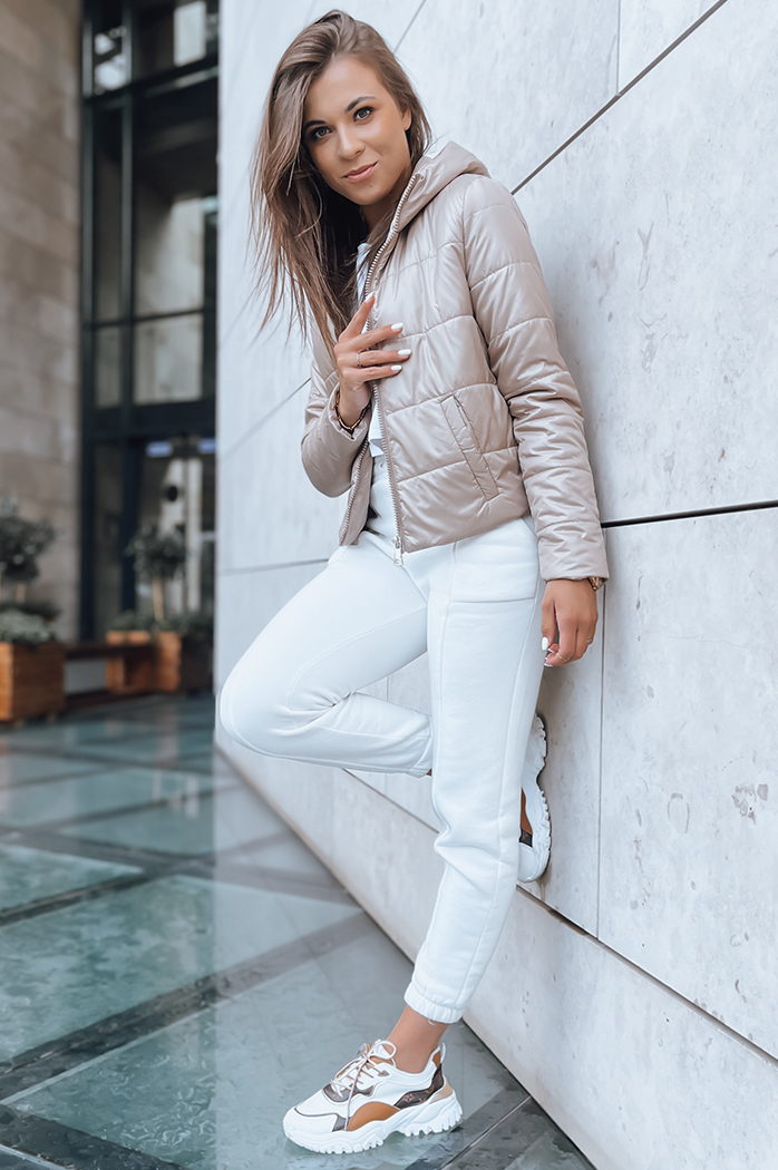 Ženska kratka jakna SPORT HEVEN Barva kamela DSTREET TY3711