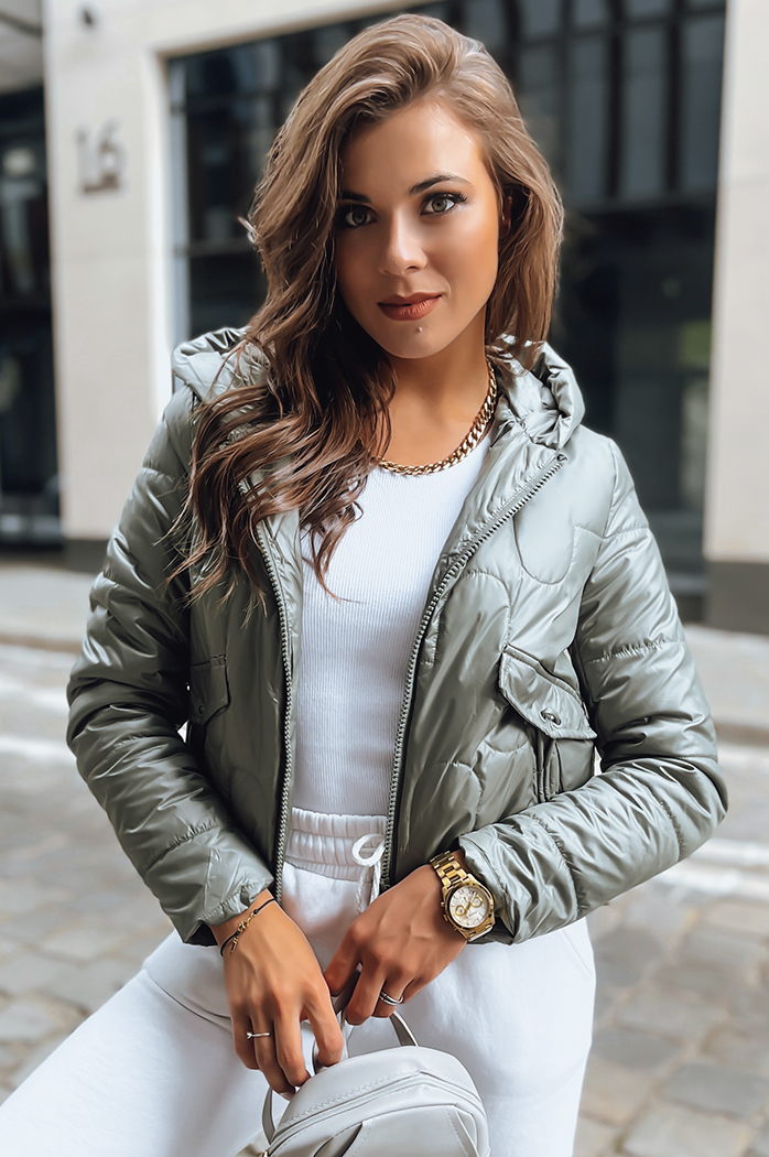 Ženska prešita jakna LILYWOOL Barva Zelena DSTREET TY3712