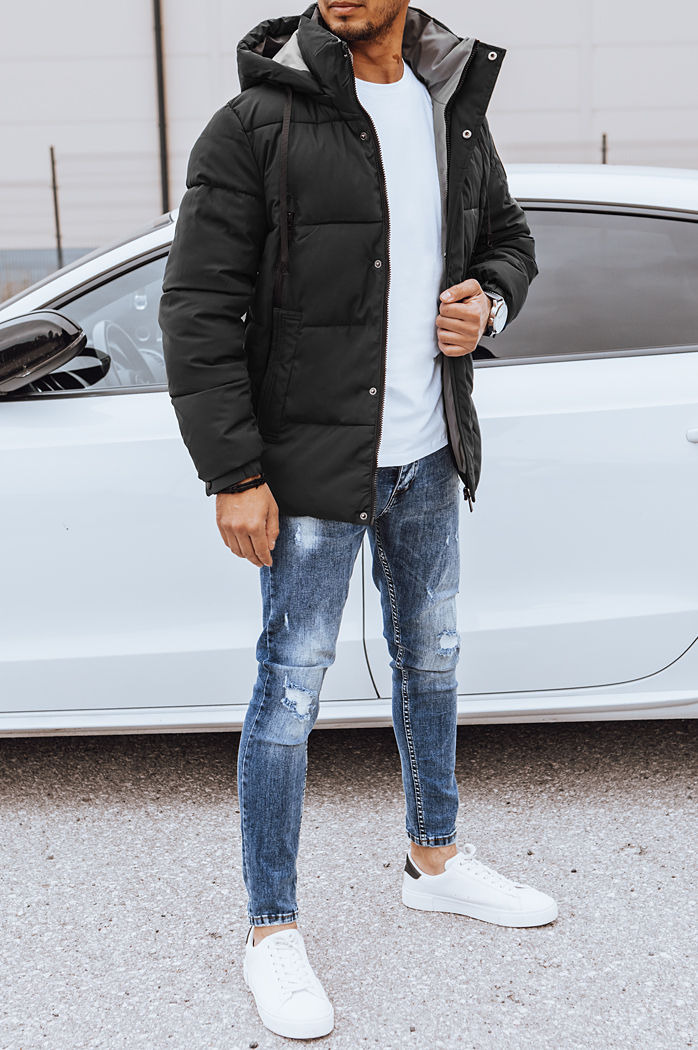 Moška zimska jakna Barva Črna DSTREET TX4463