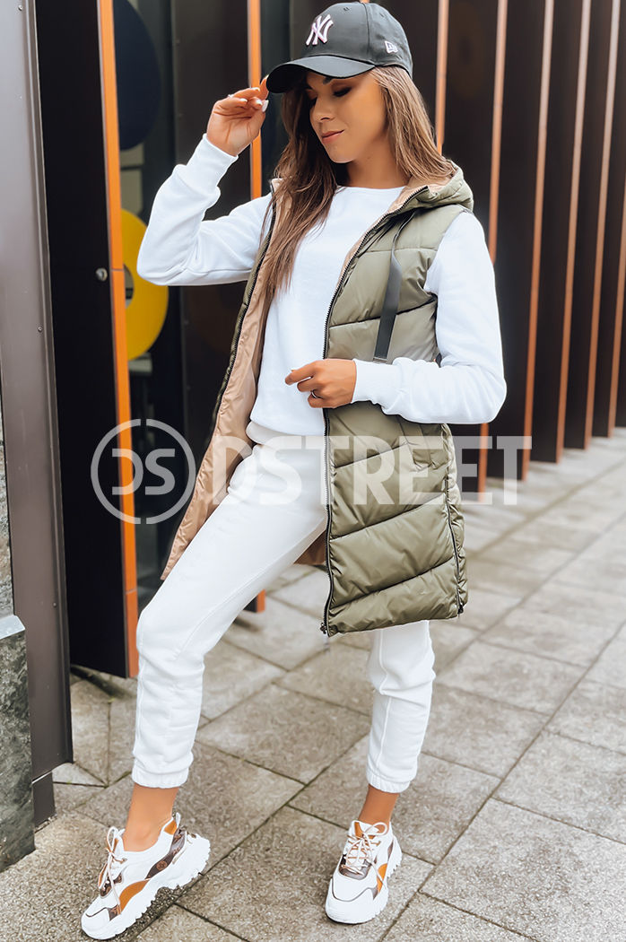 Ženski zeleni obojestranski telovnik ONADE Dstreet TY3724