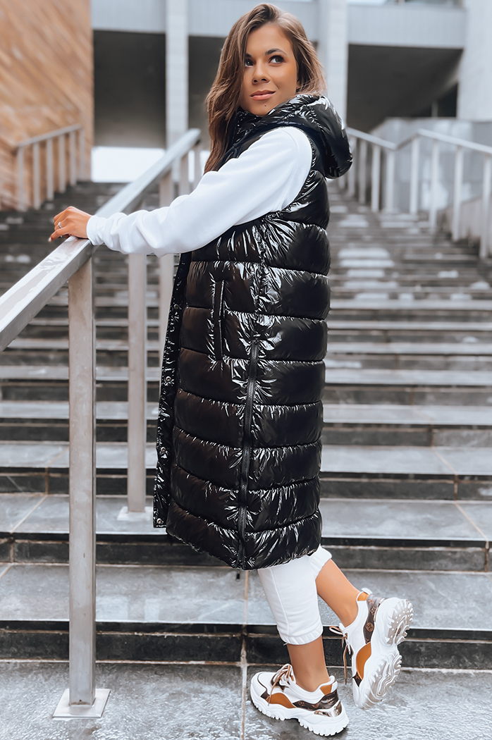 Ženski prešiti telovnik GANTINI black Dstreet TY3739