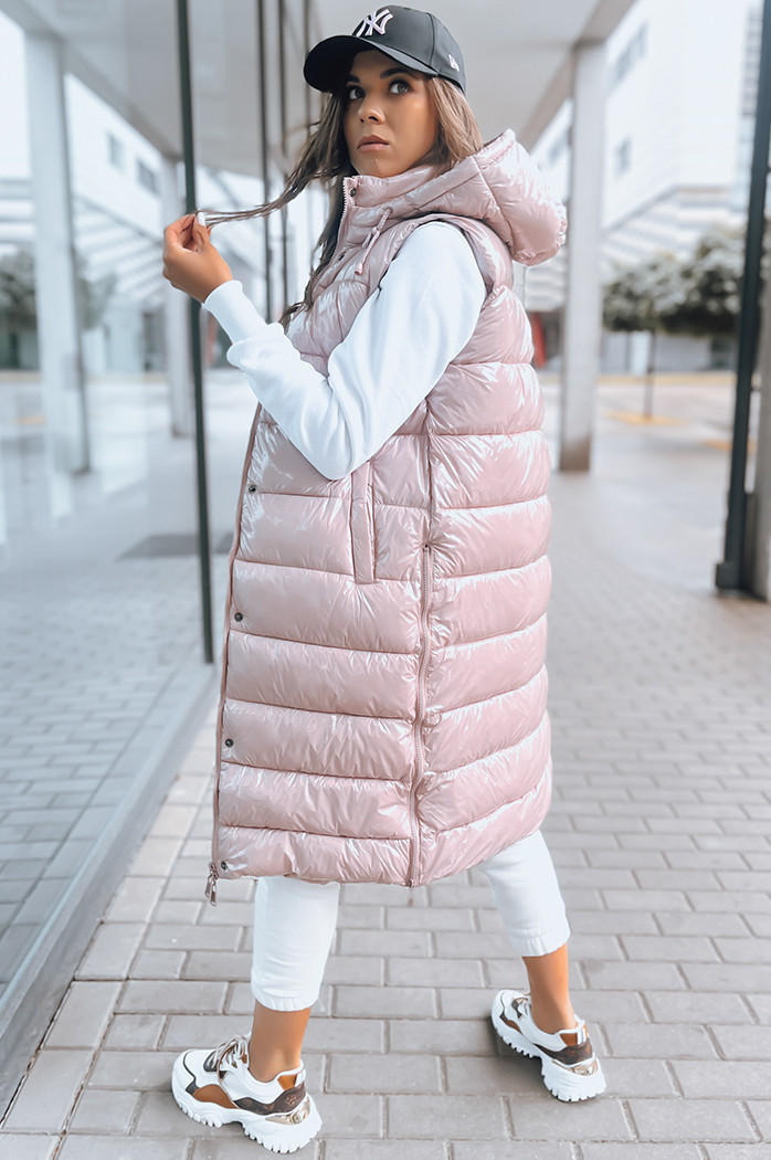 Ženski prešit telovnik GANTINI Barva Roza DSTREET TY3740