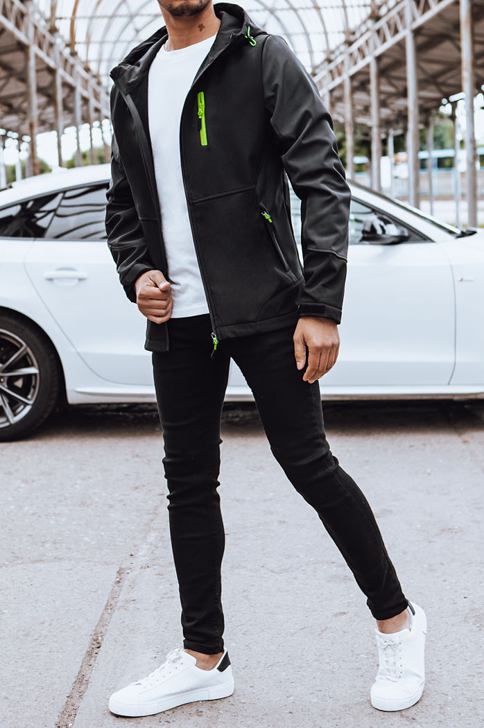 Moška softshell jakna Barva Črna DSTREET TX4464