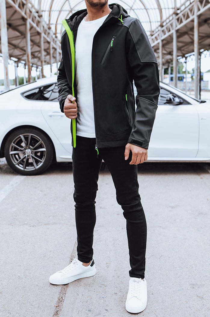 Moška softshell jakna Barva Črna DSTREET TX4469