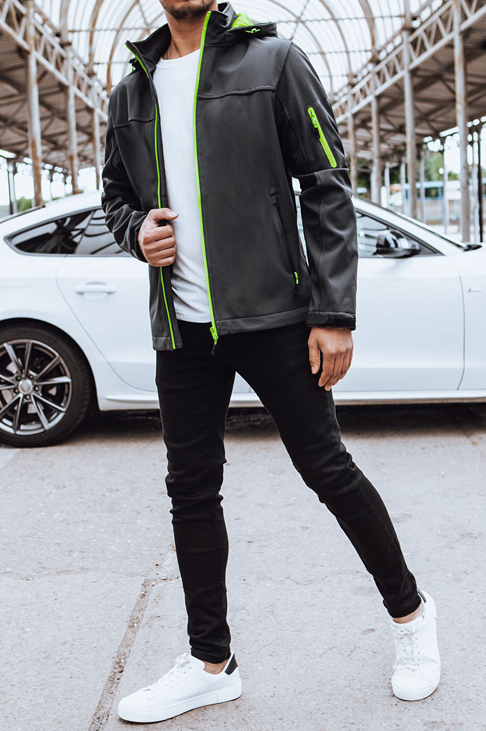 Moška softshell jakna Barva Temno siva DSTREET TX4472