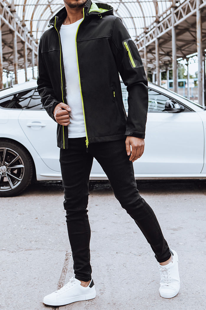 Moška softshell jakna Barva Črna DSTREET TX4473