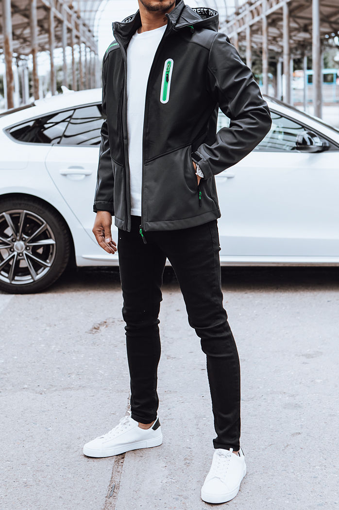 Moška softshell jakna Barva Črna DSTREET TX4479