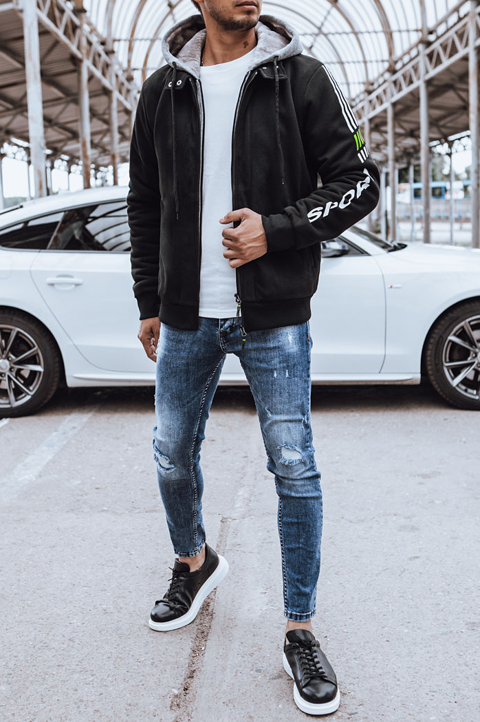 Moška jopa s potiskom Barva Črna DSTREET BX5613