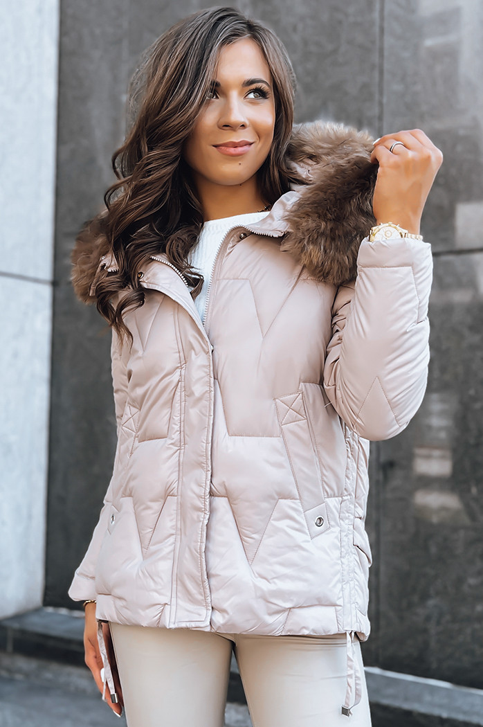 Ženska zimska jakna SNOW Barva Bež DSTREET TY3817