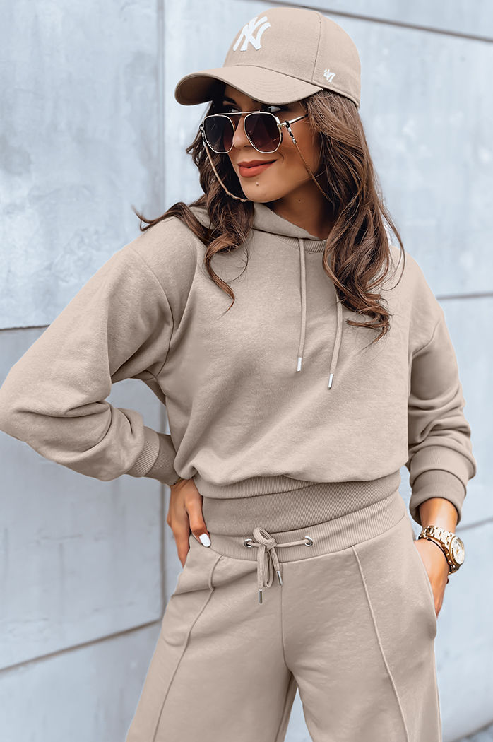 Ženski komplet GALAXY GLOW Barva Temno bež DSTREET AY0909