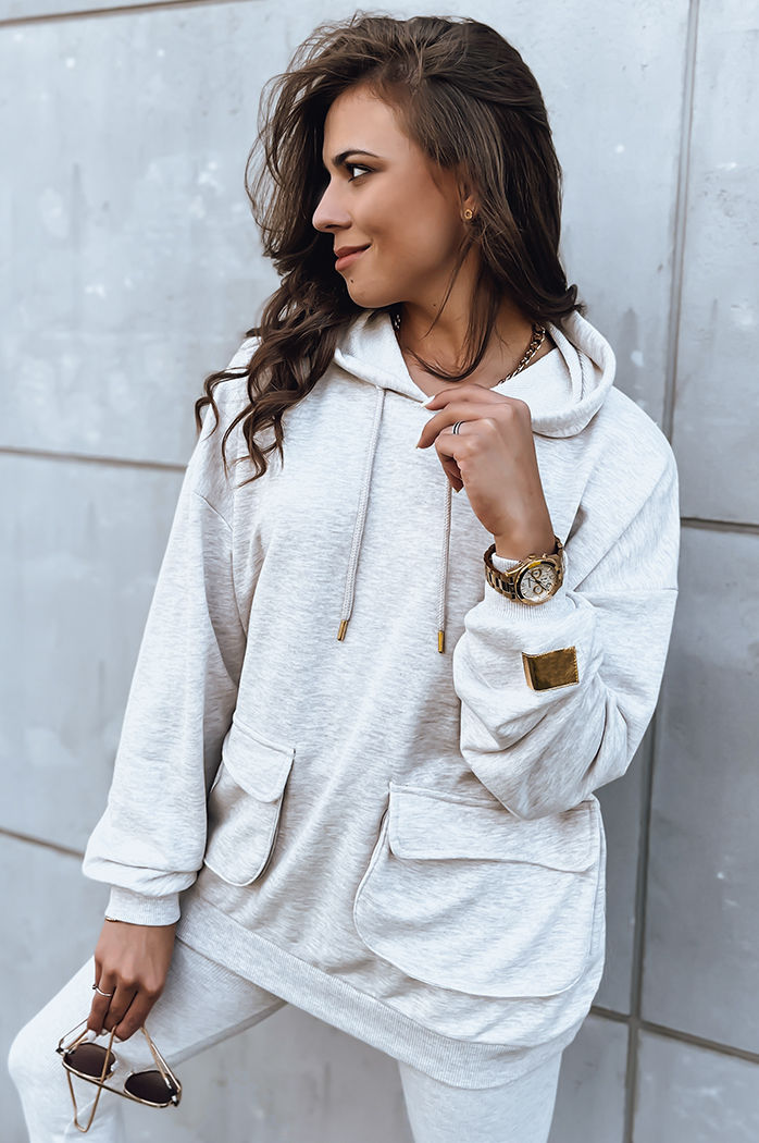 Ženski komplet trenirke MATTHEW Barva Bež DSTREET AY0915