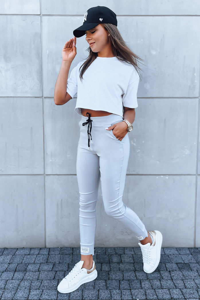 Ženske trenirke VELVET SKY Barva Svetlosiva DSTREET UY1628