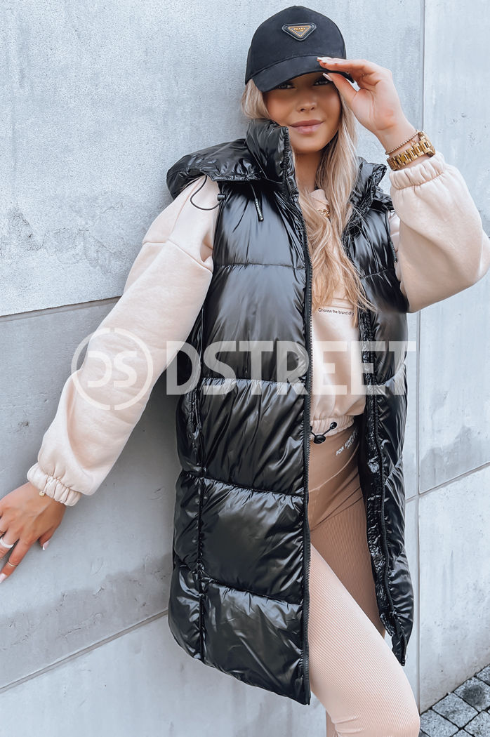 GANT ženski dolg telovnik črn Dstreet TY3839