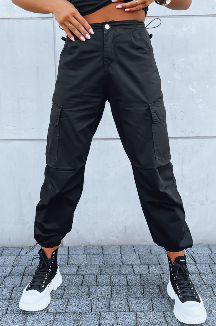 Ženske padalske hlače NECTI Barva Črna DSTREET UY1637